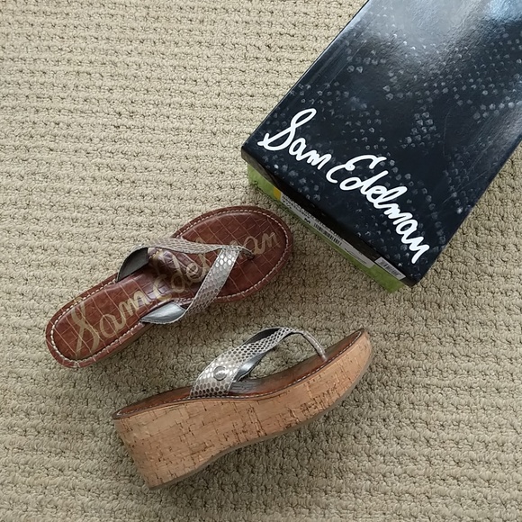 Sam Edelman Shoes - Sam Edelman Romy Gold Metalic Sandals